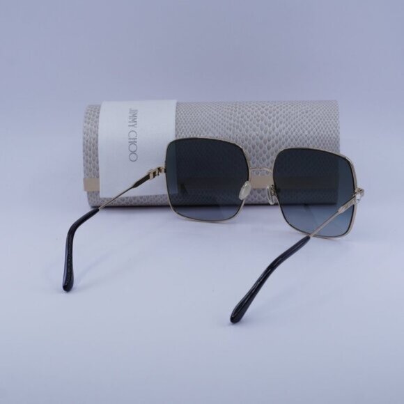 Jimmy Choo LILI/S 02M2 9O Square Sunglasses - Gold/Grey Gradient - Picture 10 of 10
